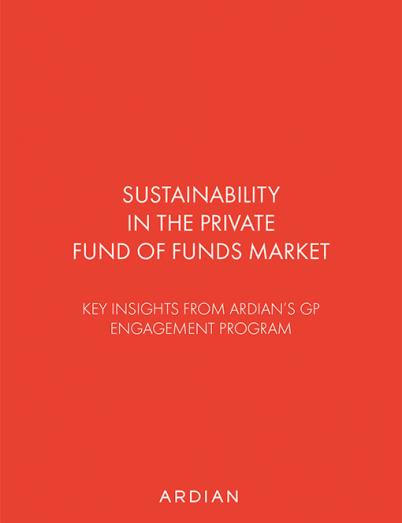 Fund of funds sustainability brochure